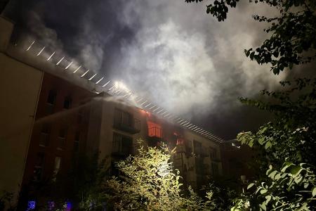 Blick auf die Einsatzstelle; Foto: Feuerwehr Essen