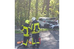 Der Brandschutz auf der B 483 wird sichergestellt.