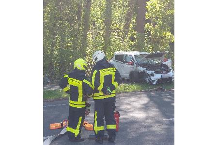 Der Brandschutz auf der B 483 wird sichergestellt.