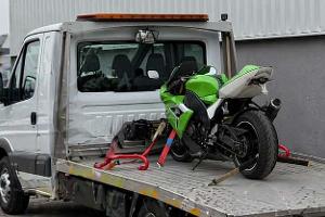 Beschlagnahmtes Motorrad