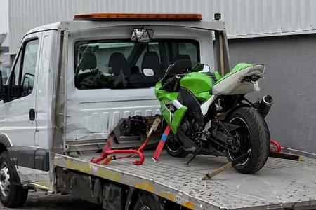 Beschlagnahmtes Motorrad