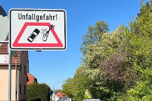Unfallhäufungsstelle: Einmündung Lipper Hellweg auf die Oerlinghauser Straße mit dem dortigen Radweg