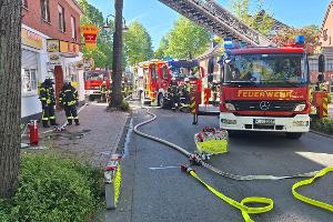 Löscheinsatz auf der Hochstraße