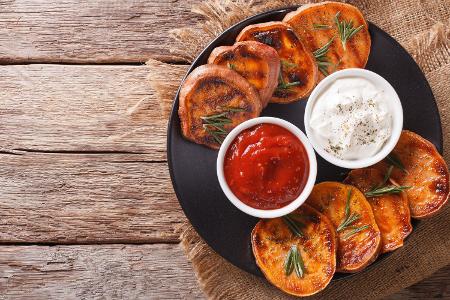 Gegrillte Süßkartoffel