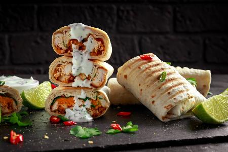 Gegrillter Wrap