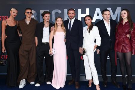 David Beckham mit seiner Familie