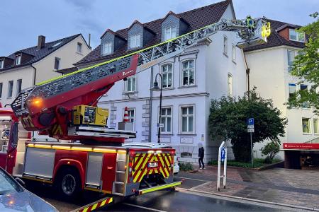 Einsatz der Drehleiter