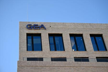 Blick auf die Gea-Firmenzentrale in Düsseldorf.