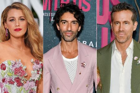 Blake Lively (links) und Justin Baldoni (Mitte) legen ihren Gerichtsstreit bei. (Archivbilder)