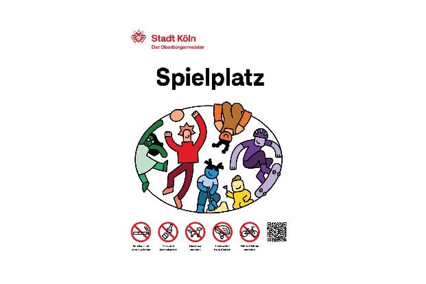 So soll das neue Spielplatz-Schild aussehen. (Handout)