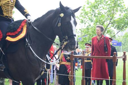 Prinzessin Anne nimmt für König Charles Salutschüsse ab