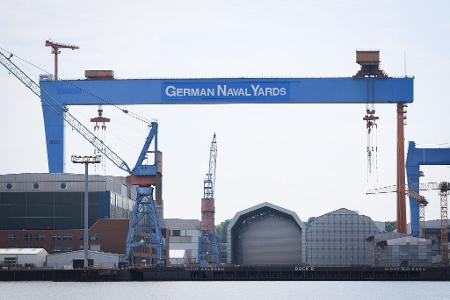 Die Kieler Werft von German Naval Yards - vielleicht gehört sie künftig zu Rheinmetall.