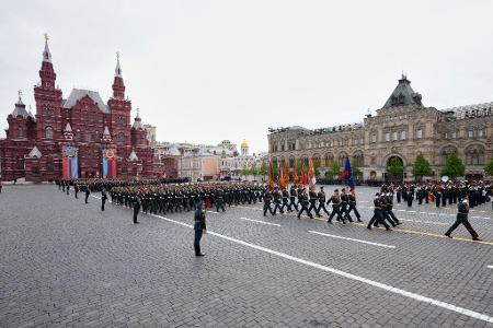 Die Siegesparade in der russischen Hauptstadt verlief störungsfrei. 