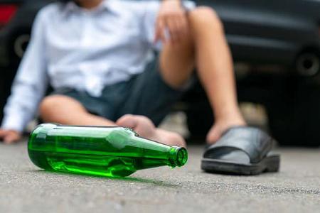Betrunken Auto Unfall