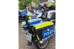 Motorradkontrolle der Polizei bei Otzberg-Hering.