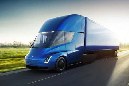 08/2022, Tesla Semi Elektro Lkw Lastwagen Sattelschlepper