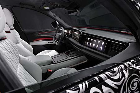 Ein erster Blick in den Innenraum des neuen Audi Q9