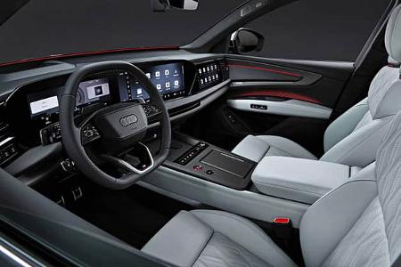 Ein erster Blick in den Innenraum des neuen Audi Q9