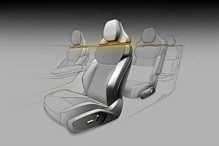 Ein erster Blick in den Innenraum des neuen Audi Q9
