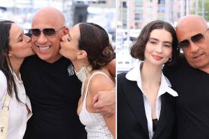 Doppelküsschen für Vin Diesel bei "Fast and Furious"-Feier in Cannes