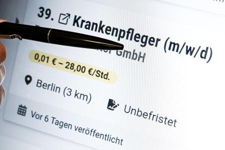Konkrete Angaben zur Bezahlung fehlen in vielen Stellenanzeigen. (Symbolbild)
