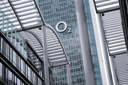 Blick auf die O2-Zentrale in München. 