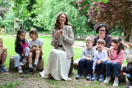 Prinzessin Kate in Italien: Begeistert von Besuch im Schulgarten