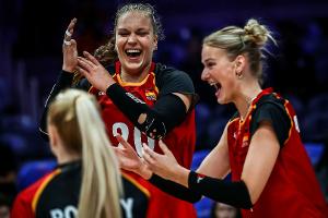 Deutsche Volleyballerinnen siegen gegen die Niederlande