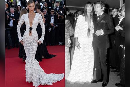 Look als Hommage: Bella Hadid ehrt Jane Birkin in Cannes