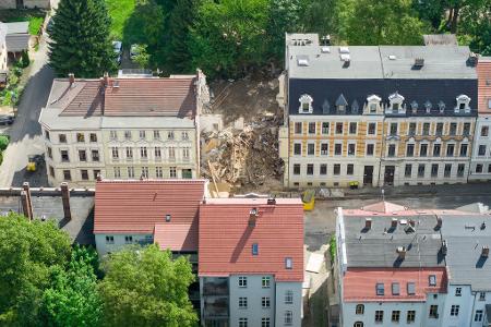 Der Rettungseinsatz nach dem Einsturz des Gründerzeithauses in Görlitz dauerte etwa 72 Stunden.