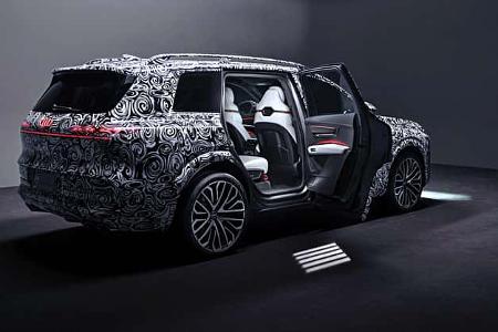 Ein erster Blick in den Innenraum des neuen Audi Q9