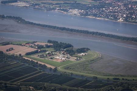 Das Jugendgefängnis Hahnöfersand liegt auf der gleichnamigen Elbinsel zwischen Hamburg und Niedersachsen. (Archivbild)