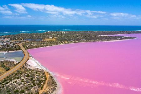Pink Lake Port Gregory, Australien