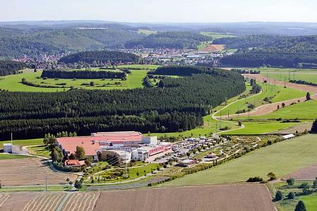 AlbGold Luftaufnahme, Schwäbische Alb, Fabrik, Nudeln