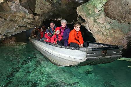 Höhle, Wimsener Höhle, Boot, Wasser, Schwäbische Alb