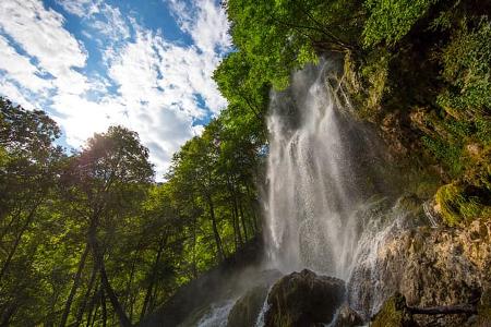 Wasserfall, Bad Urach, Wandern, Wald, Schwäbische Alb