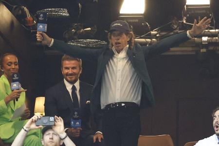 CL-Finale in Budapest: Mick Jagger und David Beckham fieberten mit