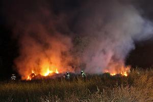 Brand Strohmiete Schophoven