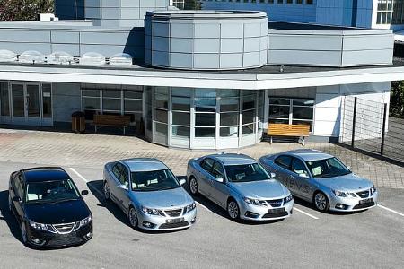 Auktion mit den letzten gebauten Saab aus Trollhättan und Elektro-Prototypen
