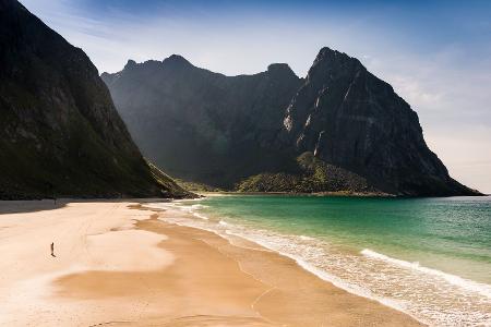 Platz 7: Kvalvika Beach, Lofoten, Norwegen