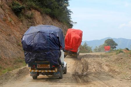 Mobile Menschen in Asien