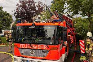 Einsatzstelle der Feuerwehr Bergisch Gladbach
