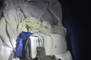 150.000 dänische Kronen versteckt in Socke
Foto Bundespolizei