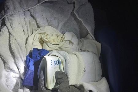 150.000 dänische Kronen versteckt in Socke
Foto Bundespolizei