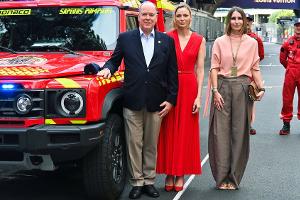 Formel 1 in Monaco: Fürstin Charlène begeistert mit roter Robe
