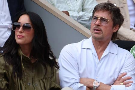 French Open in Paris: Brad Pitt zeigt sich mit Partnerin Ines de Ramon