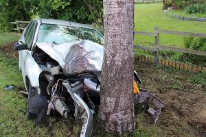 Der Wagen wurde abgeschleppt. Foto: Polizei Minden-Lübbecke