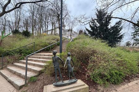Bronzeskulptur Hänsel und Gretel