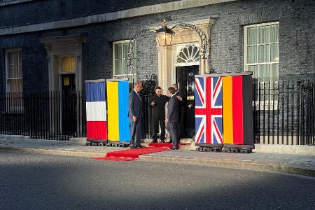Europäische Solidarität für die Ukraine in London.
