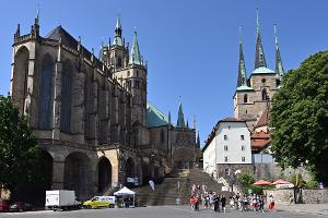 Ein Wahrzeichen von Erfurt ist der Dom. (Archivbild) 